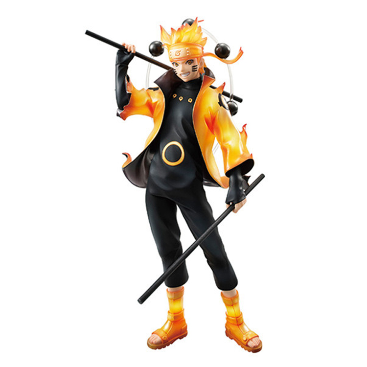 【送卡贴】火影忍者/naruto漩涡鸣人 六道仙人模式手办